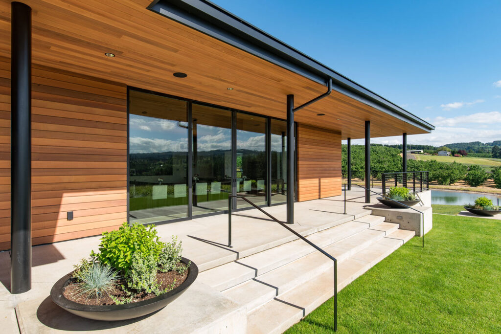 house with wood siding